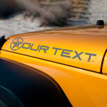 Adesivo in Vinile Personalizzato Cappuccio Edizione Stella Militare per Jeep Wrangler 2