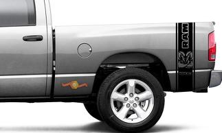 Dodge Ram 1500 Decal Ram forte adesivo vinile grafico camion letto strisce laterali

