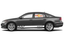 Racing rocker pannello strisce decalcomanie in vinile adesivi per Volkswagen Passat Wolfsburg B2 B3 B4 B5 B6 B7 B8 CC
 3