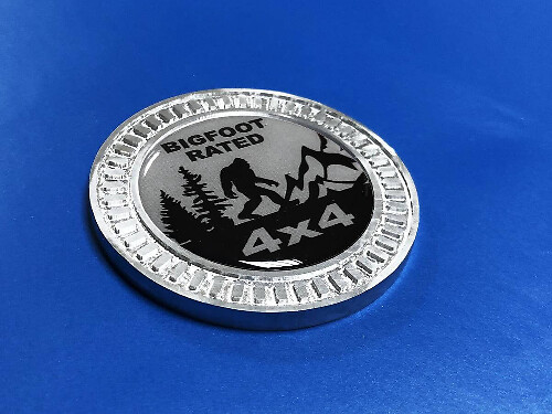 Bigfoot Valutato 4x4 Emblema in Metallo in Alluminio per Pianale Adesivo in Vinile per Jeep Wrangler