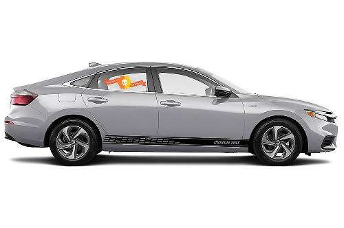 Adesivi per decalcomanie in vinile con strisce di pannelli rocker da corsa per Honda Insight EX style #2 dal 1999 al 2019
