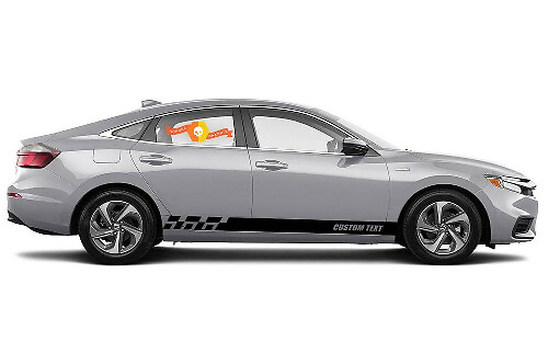Adesivi per decalcomanie in vinile con strisce di pannelli rocker da corsa per Honda Insight EX stile #4 dal 1999 al 2019
