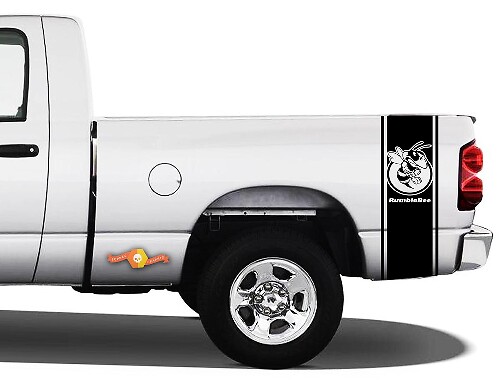 Strisce Laterali Rumble Bee Racing Adesivo in Vinile per Dodge Ram 1500 2500