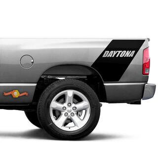Daytona Dodge Ram 1500 Bed Side Racing Striscia posteriore Adesivo in vinile 2
