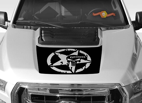 Grafica per cofano FORD F-150 Raptor SVT 2015-2019 - Decalcomanie adesive a strisce Ford Racing - 2
