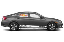Adesivi per decalcomanie in vinile con strisce del pannello a bilanciere da corsa per Honda Civic Sport
 3
