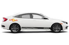 Strisce in Vinile per Minigonne Racing per Honda Civic EX_2
