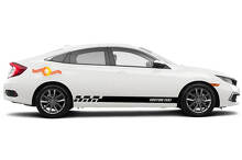 Strisce in Vinile per Minigonne Racing per Honda Civic EX_4