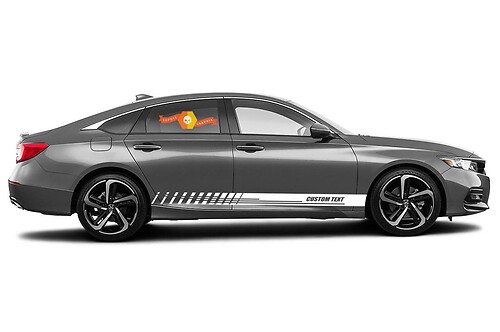 Adesivi per decalcomanie in vinile con strisce di pannelli rocker da corsa per Honda Accord Sport
