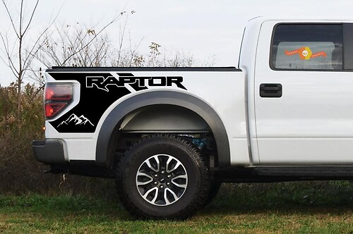 Ford Raptor Mountains Grafica da comodino - Decalcomanie Raptor 2010-2014 - Adesivi Raptor
