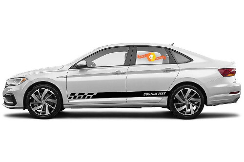 Adesivi per decalcomanie in vinile con strisce del pannello a bilanciere da corsa per Volkswagen Jetta GLI
