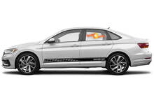 Adesivi per decalcomanie in vinile con strisce del pannello a bilanciere da corsa per Volkswagen Jetta GLI
 3