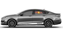 Adesivi per decalcomanie in vinile con strisce del pannello a bilanciere da corsa per Ford Fusion
 3