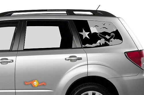 Suba Ascent Forester Hardtop Texas Flag Eagle Mountains Parabrezza Adesivo Decal JKU JLU 2007-2019 o Tacoma 4Runner Tundra Dodge Challenger Charger Wrangler Rubicon - 88
