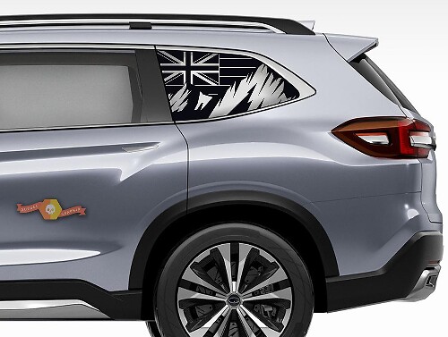Suba Ascent Forester Hardtop USA Flag Mountains Flag Hawaii Parabrezza Adesivo Decalcomania JKU JLU 2007-2019 o Tacoma 4Runner Tundra Dodge Challenger Charger Wrangler Rubicon - 101
