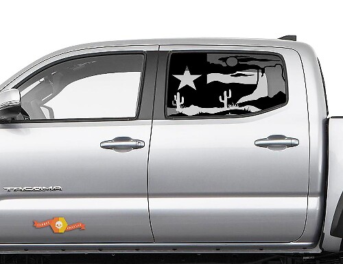 Adesivo in Vinile per Finestrino Laterale Paesaggio Desertico per Toyota Tacoma