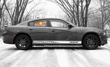 Adesivi per decalcomanie in vinile con strisce del pannello a bilanciere da corsa per Dodge Charger SXT
 3