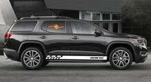 Adesivi per decalcomanie in vinile con strisce del pannello bilanciere da corsa per GMC Acadia
 4