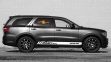 Adesivi per decalcomanie in vinile con strisce del pannello a bilanciere da corsa per Dodge Durango
 3