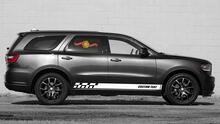 Adesivi per decalcomanie in vinile con strisce del pannello a bilanciere da corsa per Dodge Durango
 4