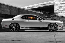 Adesivi per decalcomanie in vinile con strisce del pannello a bilanciere da corsa per Dodge Challenger
 3