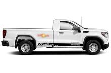 Adesivi decalcomanie in vinile strisce pannello bilanciere racing per GMC Sierra 1500
 3