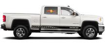 Adesivi per decalcomanie in vinile con strisce del pannello bilanciere da corsa per GMC Sierra 2500HD
 2