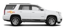 Adesivi per decalcomanie in vinile con strisce del pannello a bilanciere da corsa per GMC Yukon
 2