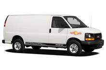 Adesivi per decalcomanie in vinile con strisce del pannello bilanciere da corsa per GMC Savana Cargo
 2