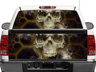 Skull Death Lunotto posteriore O portellone posteriore Decal Sticker Pick-up Truck SUV Car
