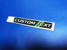 Lime Green Honeycomb Twin Stripes Custom Text Domed Insert — Adesivo in vinile (volante) per Dodge Challenger_3