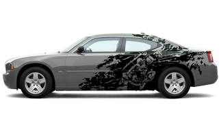 Dodge Challenger Charger Splash Grunge Stripes Kit Hell Cat vinile adesivo grafico
