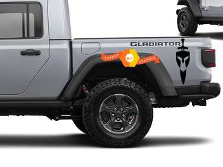 Coppia di decalcomanie adesive Jeep Gladiator 2020 per entrambi i lati
