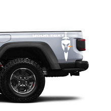 Adesivi in vinile per casco Gladiator posteriore per Jeep Gladiator 2
