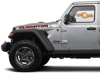 Adesivo cofano bicolore per Jeep Gladiator 2019 2020 2021 per entrambi i lati
