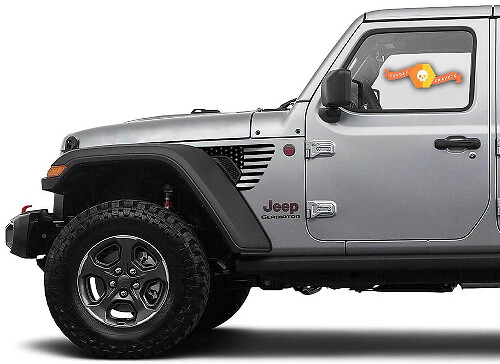 Adesivo in vinile sfiato parafango stile bandiera USA per Jeep Gladiator JT Wrangler JL JLU