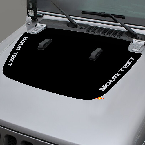 Jeep Gladiator Side JT Wrangler JL JLU Cappuccio Adesivo decalcomania in vinile Kit grafico per 2018-2021 per entrambi i lati
