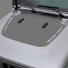 Adesivo in vinile nero opaco con testo personalizzato per Jeep Gladiator e Wrangler_2