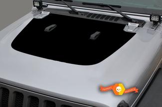 Jeep Gladiator Side JT Wrangler JL JLU Cappuccio Adesivo decalcomania in vinile stile solido Kit grafico per 2018-2021 per entrambi i lati
