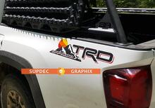 Adesivi in vinile vintage da comodino TRD Off Road Mountains Sunset 2 pezzi per Toyota Tacoma Tundra FJ Cruiser 3