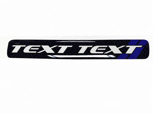 Scat Pack Stile TESTO TESTO Striscia Domata in Rete Blu Profondo Adesivo Vinilico per Volante Dodge Challenger