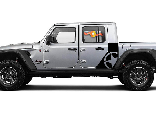 Kit Adesivi Laterali War Star per Jeep Gladiator JT