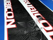 Coppia di Mappa Topografica Jeep WRANGLER JK UNLIMITED RUBICON RECON Decal Sticker
 2