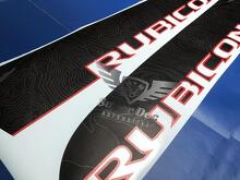 Coppia di Mappa Topografica Jeep WRANGLER JK UNLIMITED RUBICON RECON Decal Sticker
 3