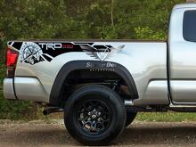 Kit di adesivi in vinile TRD 4x4 Compass Mountain per il fianco del cassone Toyota Tacoma_2