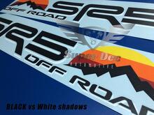 Coppia di SR5 4x4 fuoristrada con montagne Vintage Sunset Old Style Side Vinyl Stickers Decal adatta a Tacoma Tundra 4Runner
 2