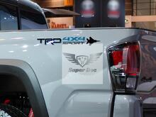 coppia di TRD Off Road Vintage Sunset Style 4x4 PRO Sport Off Road Side Vinyl Stickers Decal Toyota Tacoma Tundra FJ Cruiser
 2