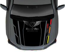 Adesivo in vinile per cofano stile vintage TRD 4x4 per Toyota 4Runner 5ª gen senza presa d'aria_2