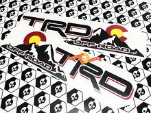 Adesivo in Vinile Stile Bandiera TRD per Sponda del Cassone Toyota Tacoma_3