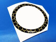 Anello di accensione attorno al pulsante di avvio Logo a nido d'ape Scat Pack Scatpack Bee emblema giallo a cupola Adesivo per Dodge Challenger Charger
 3